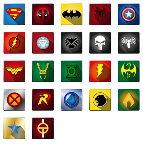 superhero icons | free icon packs | UI Download