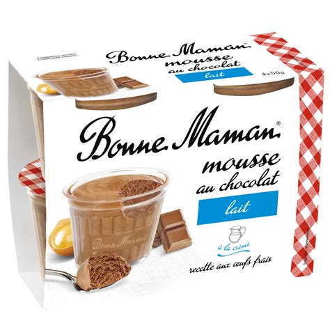 Bonne Maman Milk Chocolate Mousse 4x50g EuropaFoodXB Buy Food