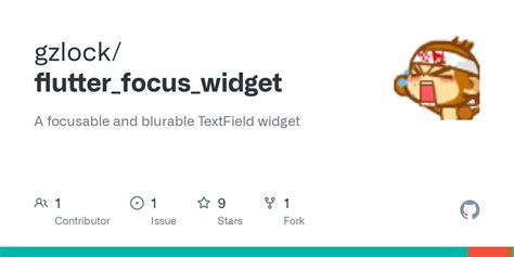 Github Gzlock Flutter Focus Widget A Focusable And Blurable