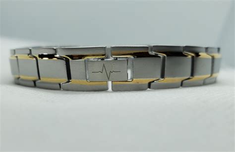 Titanium Bracelet Silver & Gold : Natural Frequency Products