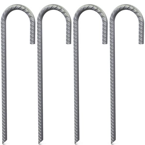 Buy Mysit Rebar Tent Stakes J Hook Heavy Duty Galvanized Steel