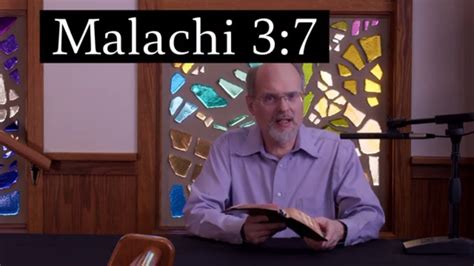 The Burden Of Malachi 37 Return To Me And I Will Return To You Youtube