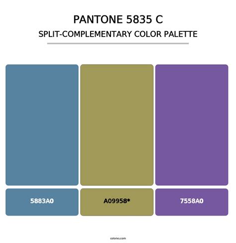 PANTONE 5835 C color palettes - colorxs.com