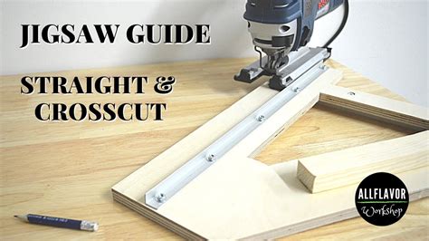 How To Make A Jigsaw Guide Jigsaw Crosscut Jig Youtube