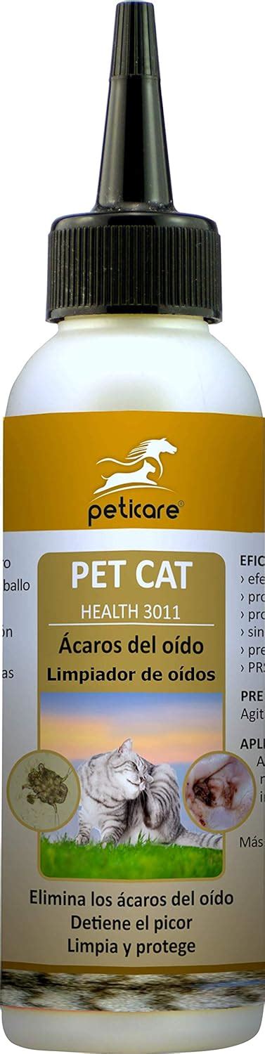 Peticare Gato Aceite De Cuidado Limpiador Para Acaros Del Oido Y Anti