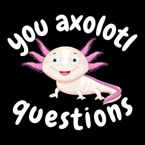 You Axolotl Questions Shirt You Ask A Lot Of Ques License Plate By