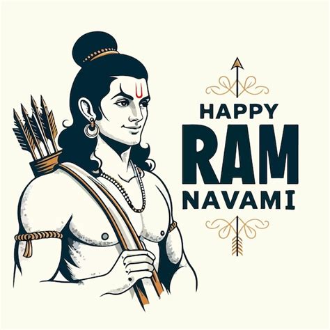 Premium Vector Lord Shri Ram Vector Illustration Ram Navami Special Indian Festival God