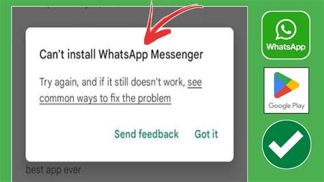 Como Corrigir O Erro N O Poss Vel Instalar O Whatsapp Messenger Na