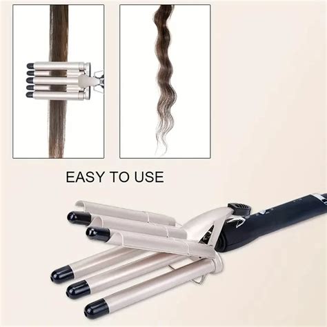 Щипцы для Завивки Керамические на 5 волн hair curler KR-8832 Золотистый ...