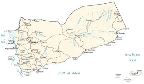 Map of Yemen - GIS Geography