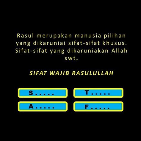 Sifat Wajib Bagi Rasul - Diana Oliver