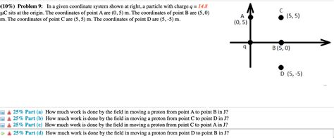 Solved 10 Problem 9 In A Given Coordinate System Shown