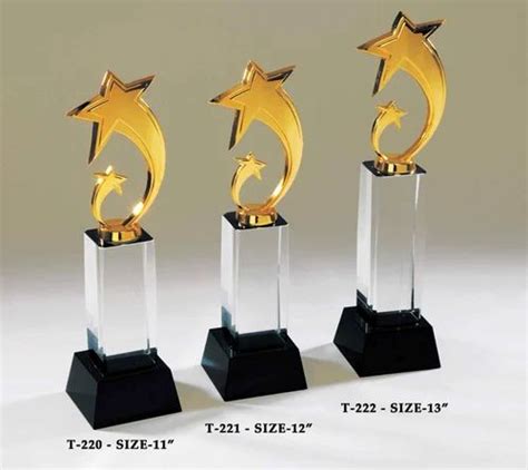 Crystal Award Trophy Shape Star At Rs 400 Piece In Mumbai ID