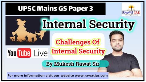 UPSC MAINS GS Paper 3 INTERNAL SECURITY UPSC 2020 By Mukesh Rawat