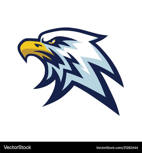 Eagle Head Mascot Sports Team Logo Template Vector Image