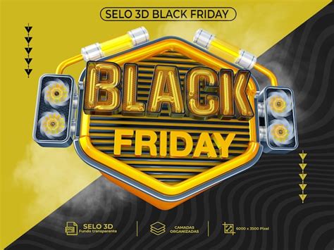 Premium Psd Selo D Black Friday Para Campanha Do Mes De Novembro E