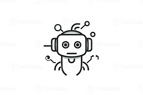 Ai Robot Thin Line Icon Creative Simple Design From Artificial Intelligence Icons Collectionai