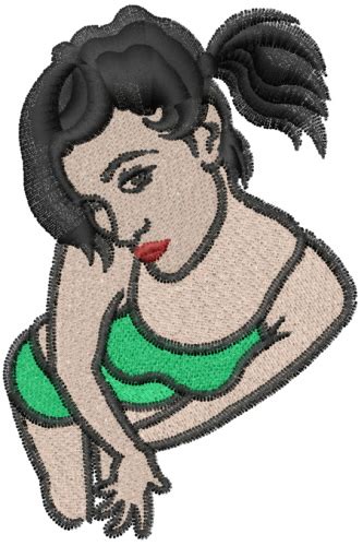 Sexy Girl Embroidery Design Annthegran