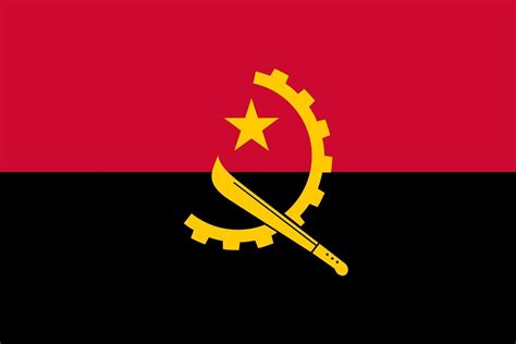 Angola Flag Vector 4757254 Vector Art at Vecteezy