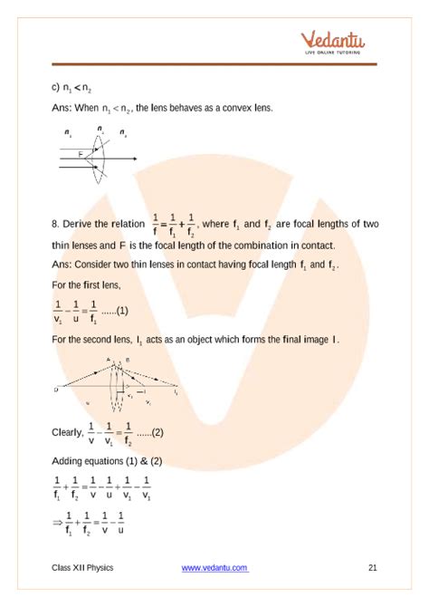 CBSE Class 12 Physics Chapter 9 Ray Optics And Optical Instruments