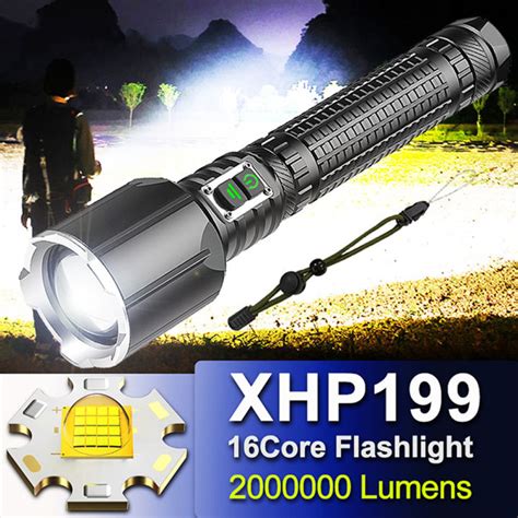 Torchlight Xhp Most Powerful Led Flashlight Usb Rechargeable