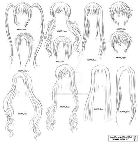 How to draw anime girl hairstyles by KashiraUchiha on DeviantArt