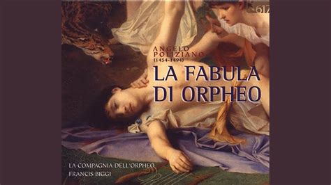 Fabula di Orfeo Moresca d Orphée joyeux et des ombres qui lui