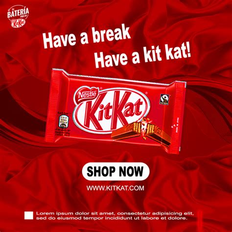 Kitkat Social Media Poster Design Masterbundles