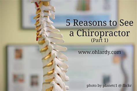 5 Reasons To See A Chiropractor