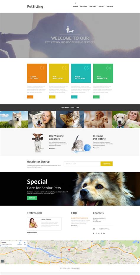 Pet Sitting - Moto CMS 3 Theme | Pet sitting, Pet sitting services, Pets
