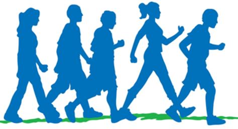 group walking clipart