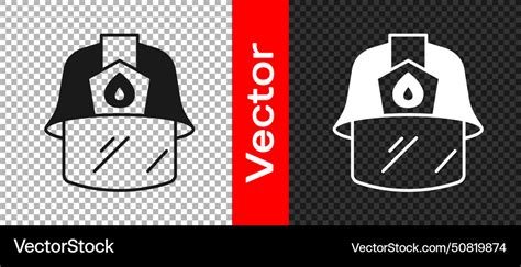 Black firefighter helmet or fireman hat icon Vector Image