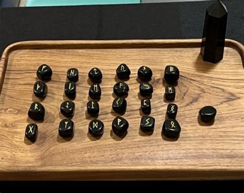 Black Obsidian Runes On Carousell