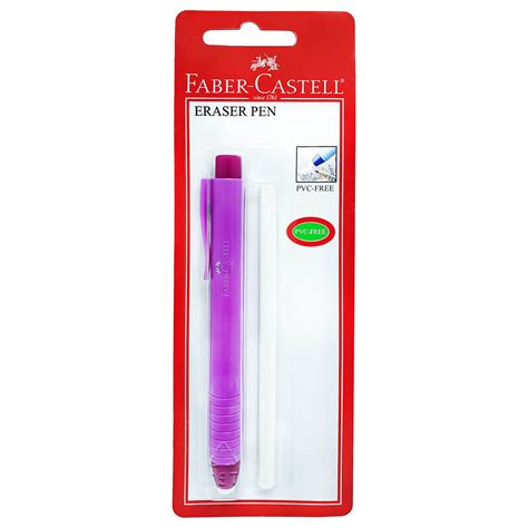 Faber Castell Pvc Free Eraser Pen W 1 Refill Assorted