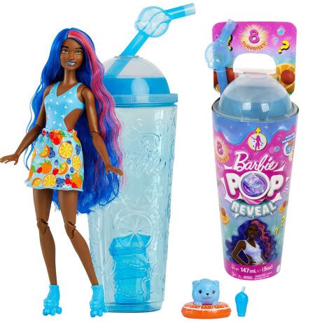 Muñeca Barbie Pop Reveal Vaso Con Accesorios Celeste El Rey del