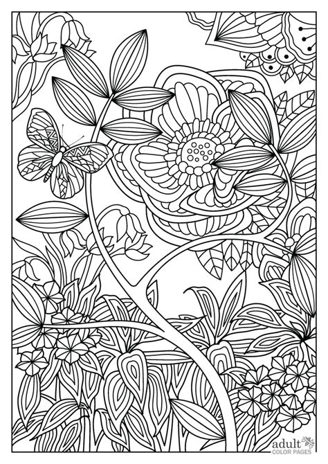 Free Printable Nature Scenery Coloring Pages For Adults