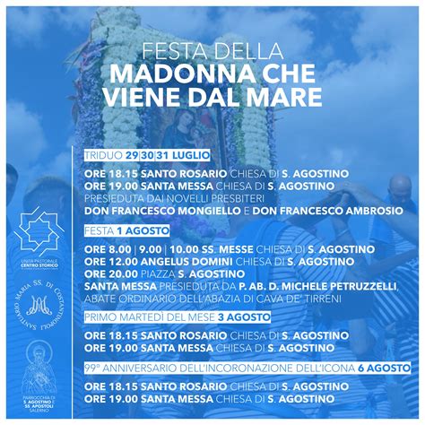 Festa Della Madonna Che Viene Dal Mare Unit Pastorale Centro