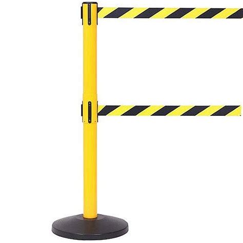 Queue Safetymaster Twin Retractable Belt Barriers Available Online