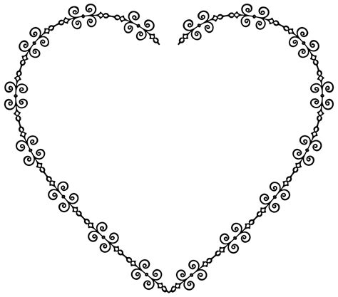 Heart Flourish Clipart