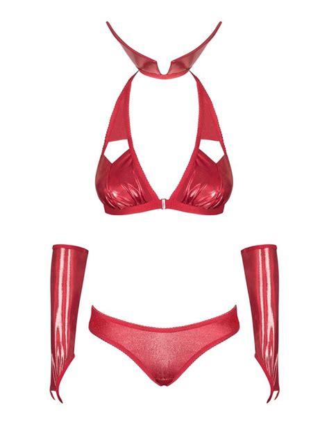 Conjunto De Lingerie Fantasia De Vampira Os Womanizher