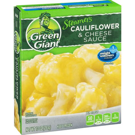 Green Giant Simply Steam Cauliflower Cheese Sauce Sauced Frozen