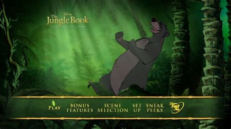 The Jungle Book 1967 DVD Menus