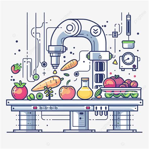 Food Technology Vector Concept Color Illustration Food Technology