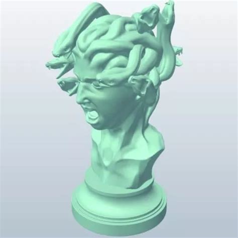 Medusa Bust Free 3d Model Obj Stl Open3dmodel