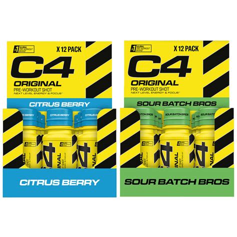 C4 Original Pre Workout Shots 12 X 60ml Costco Uk