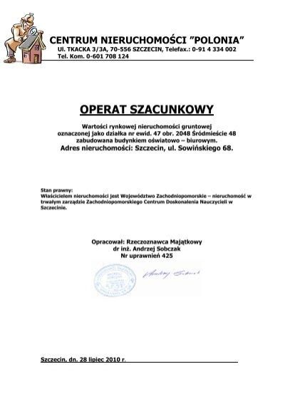 Operat Szacunkowy