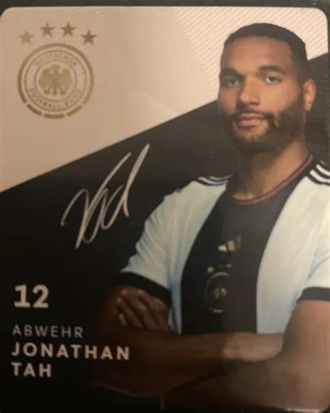 Rewe Dfb Wm Sammelkarte Jonathan Tah Nr Eur Picclick Fr