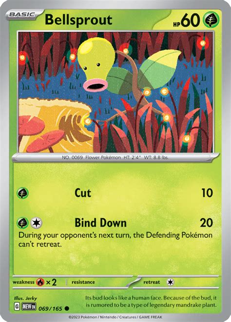 Bellsprout Pokemon 151 Pokemon Card Pikawiz