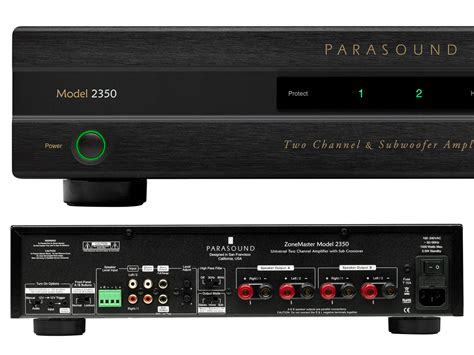 Parasound Introduces Zonemaster 2350 Class D Stereo Amplifier With Crossover For Subwoofers