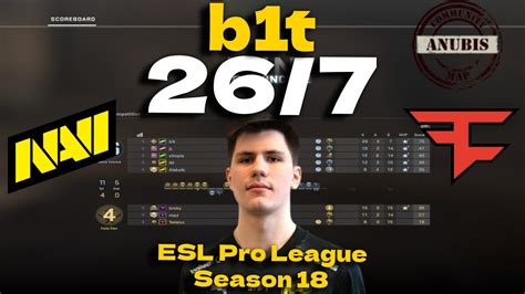 Csgo Pov Navi B T Vs Faze Anubis Esl Pro League Season